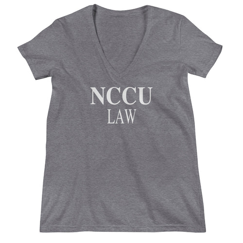 Women's NCCU Law Deep V-neck Tee