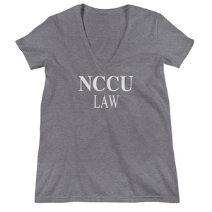 Women's NCCU Law Deep V-neck Tee